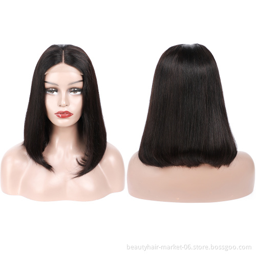 Real Human Hair Wigs Wet and Wavy Ombre Color Human Hair Lace Front Closure Black Wig With Baby Hair